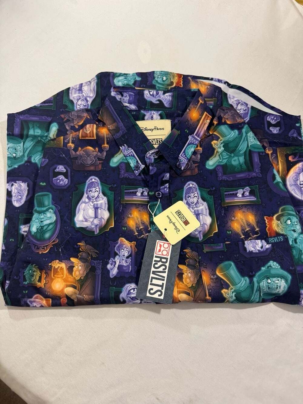 Rsvlts Disney Parks Haunted Mansion Ghosts and Graves Button-Down Shirt